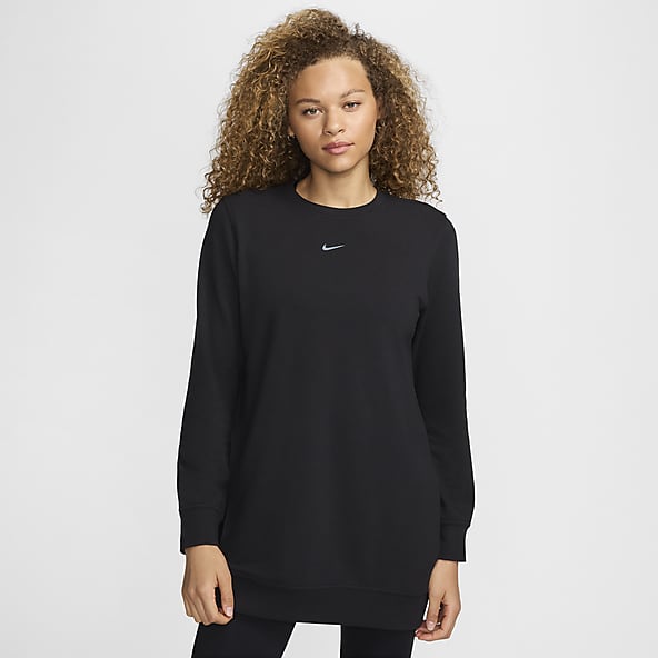 Nike black crew neck clearance